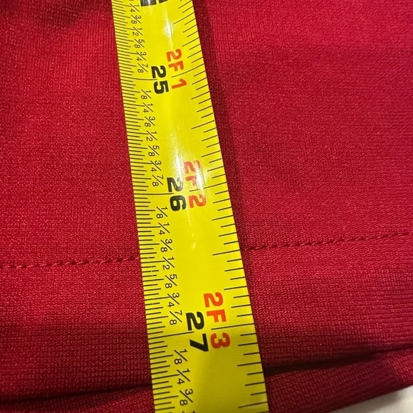 Genhoo Women's Red Long Sleeve Blazer Open Front Cardigan Jacket Work - Picture 10 of 10